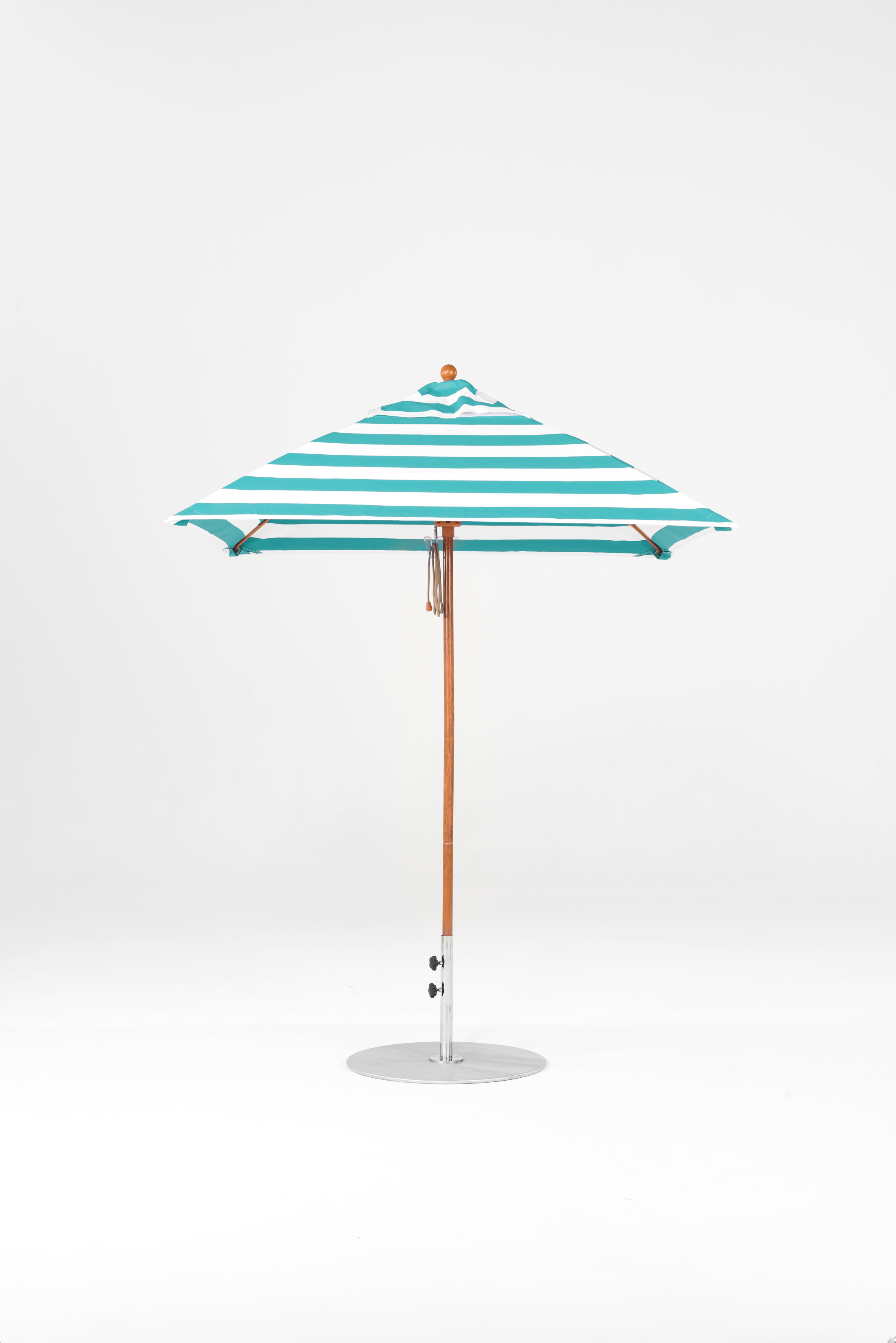 454FM-SQ-011 Turquoise Stripe-Golden Oak
