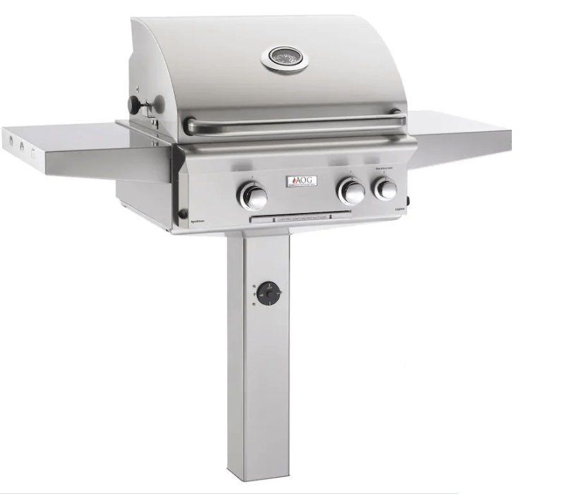 American Outdoor Grill T-Series 24 Inch Grill with Side and Back Burners