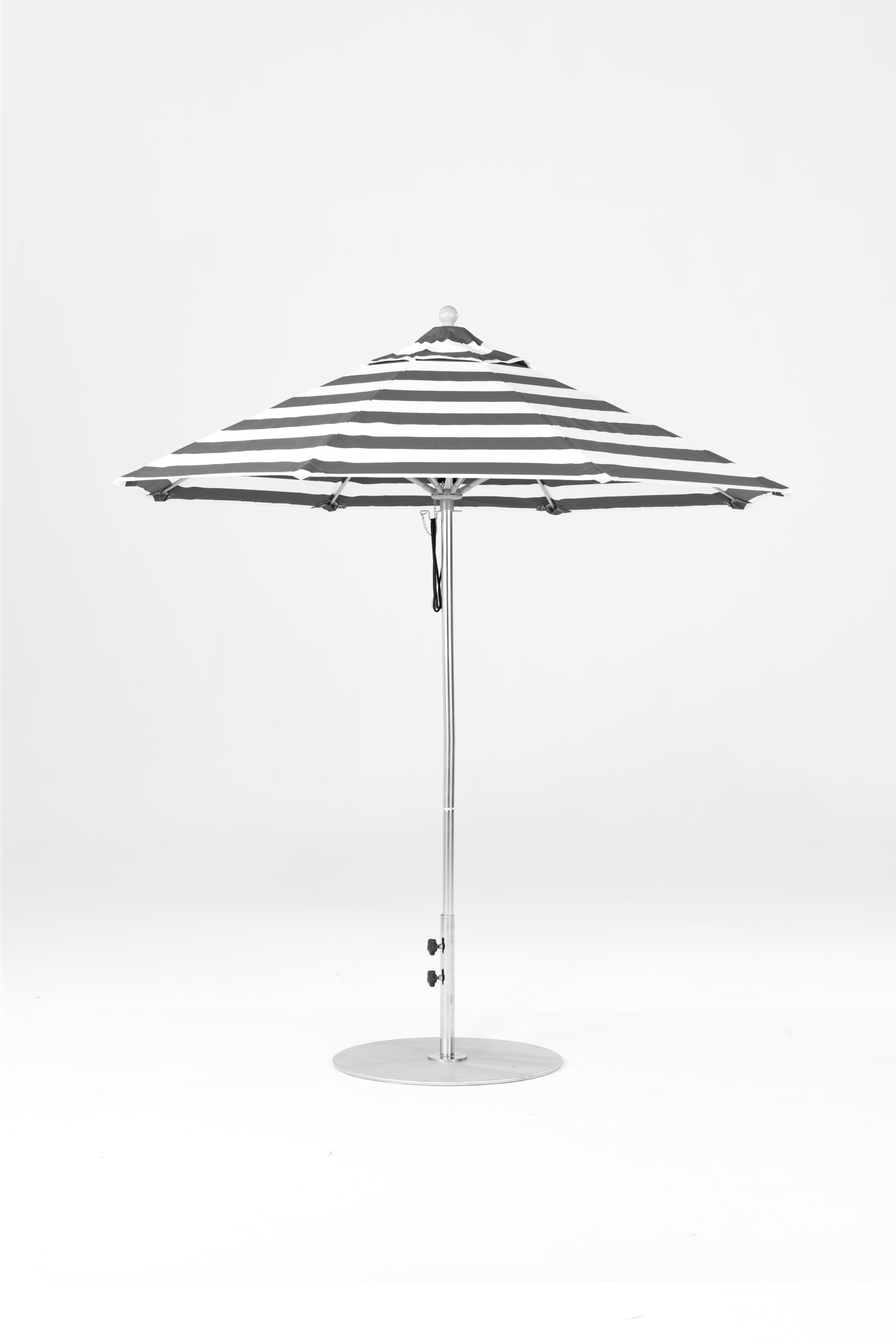 845FM- 017 Black Stripe-Brushed Silver