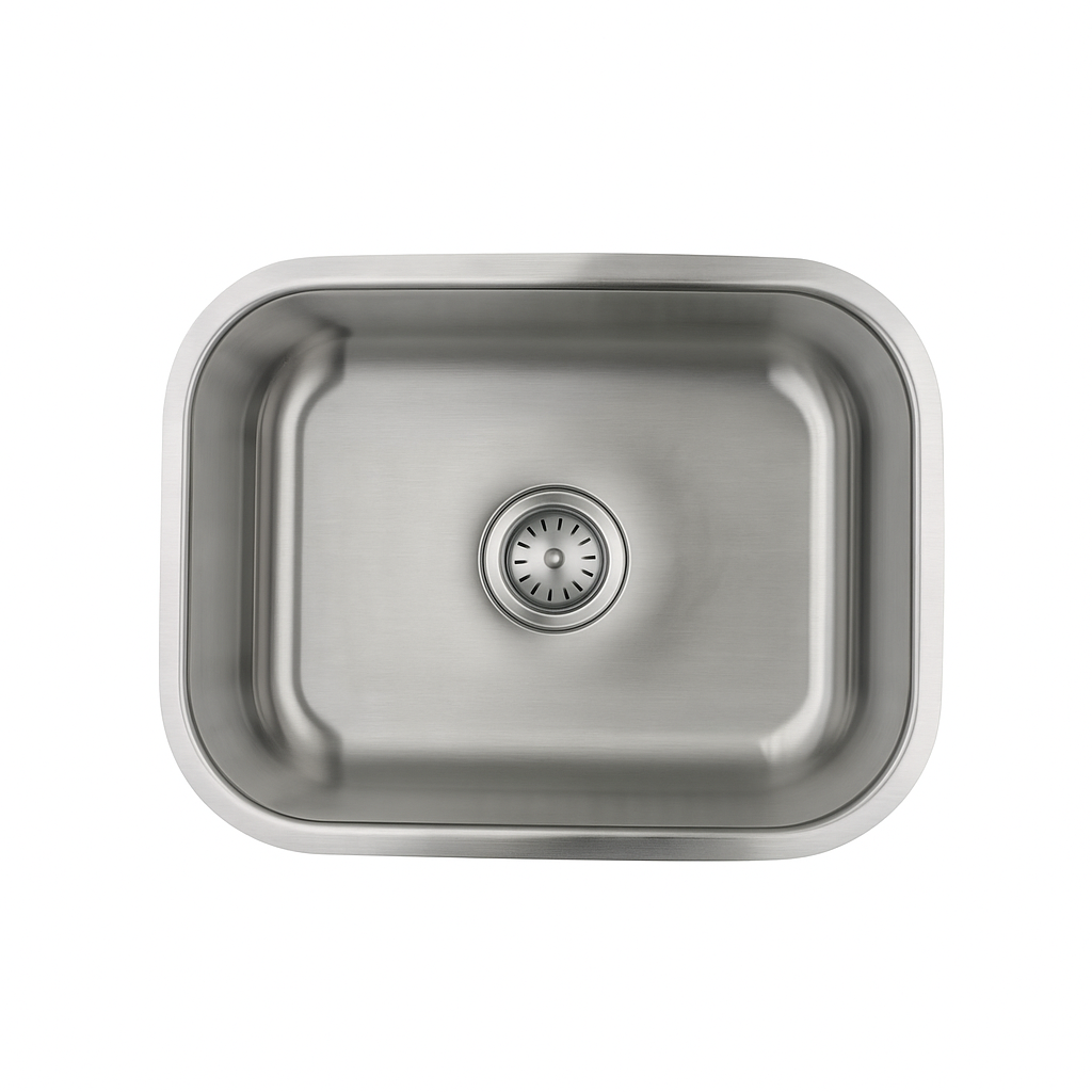 E-Stainless 18 Gauge, Large Single Bowl: 23 x 18 x 9'' Bowl Depth