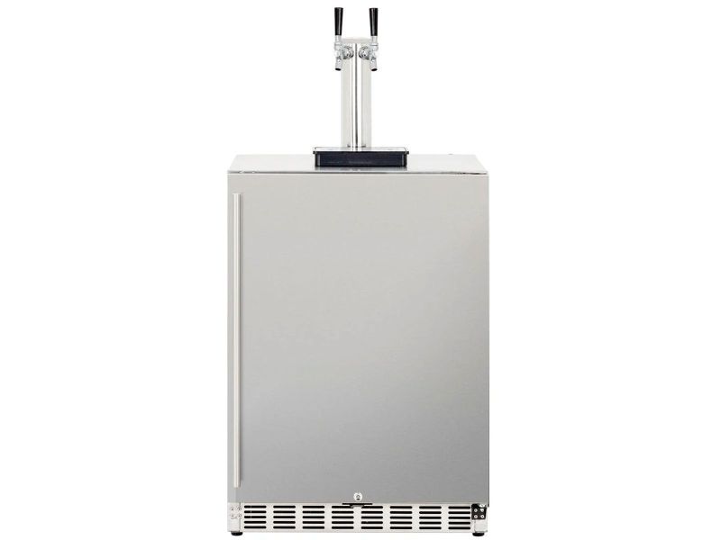 American Made Grills 24 Inch Outdoor Kegerator with Solid Door and Lock