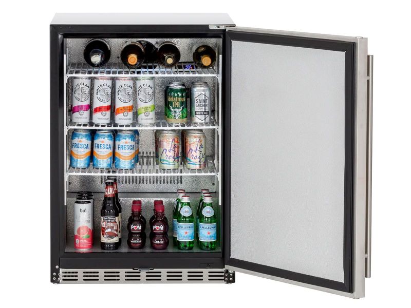 American Made Grills 24 Inch Outdoor Refrigerator with Door