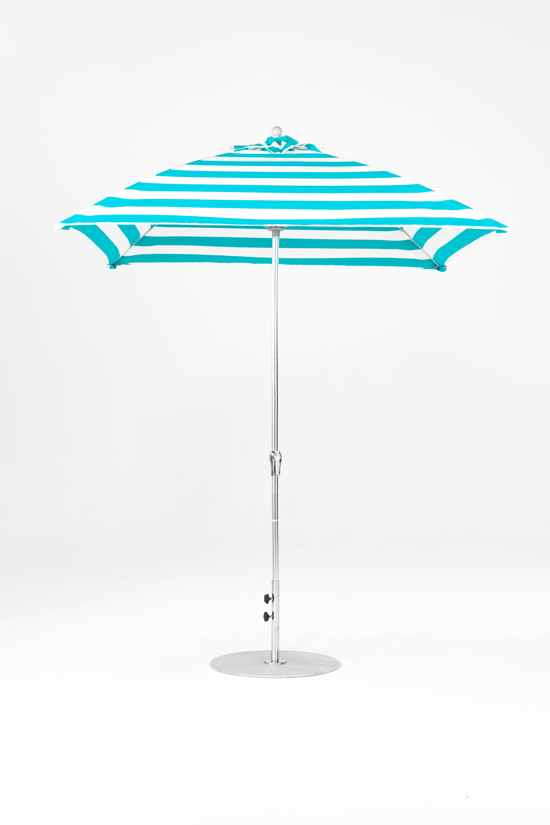464FMC-SQ-011 Turquoise Stripe-Platinum