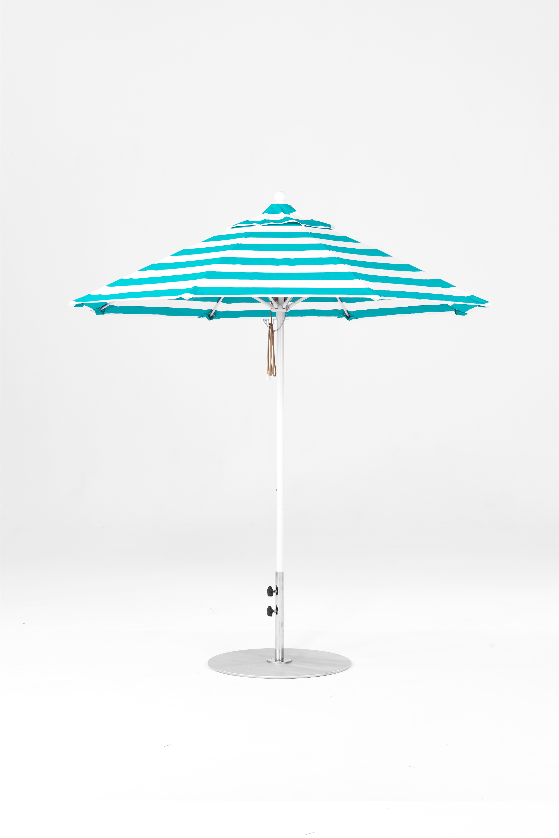 845FM-011 Turquoise Stripe-Alpine White