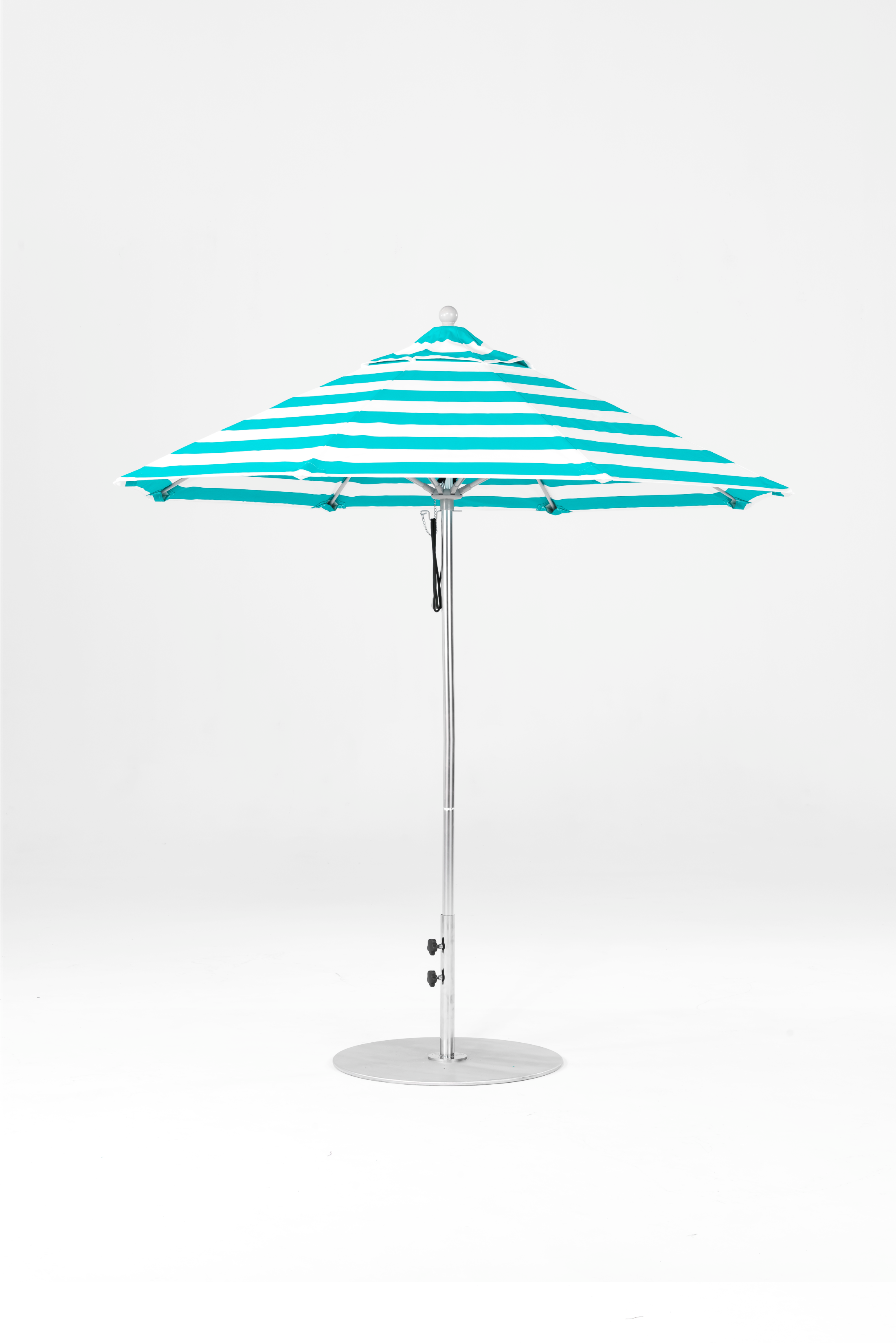 845FM-011 Turquoise Stripe-Brushed Silver