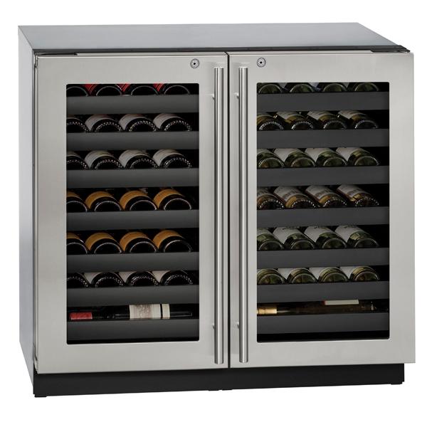 U-Line Wine Captain 36" Dual Zone Lock Stainless Frame 115v