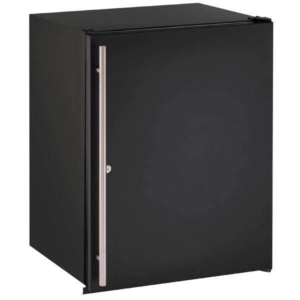 U-Line Solid Refrigerator 24" Lock Reversible Hinge Stainless Solid 115v