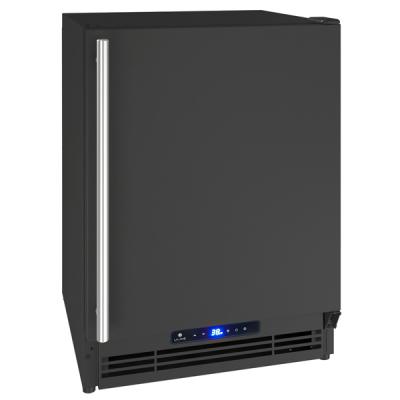 U-Line Combo Frost Free 21" Reversible Hinge Black Solid 115v