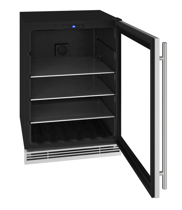 U-Line Wine Refrigerator 24" Reversible Hinge Stainless Frame 230v