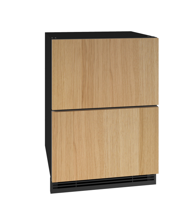 U-Line Refrigerator Drawers 24" Integrated Solid 115v