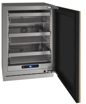 U-Line Solid Refrigerator 24" Reversible Hinge Integrated Solid 115v