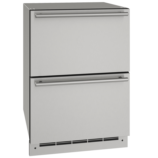 U-Line Outdoor Refrigerator Drawer 24" Stainless Solid 115v