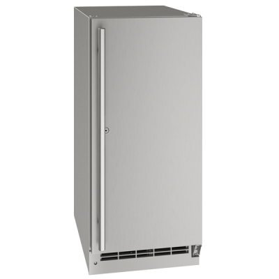U-Line 15 Inch Outdoor Refrigerator with Solid Door and Lock