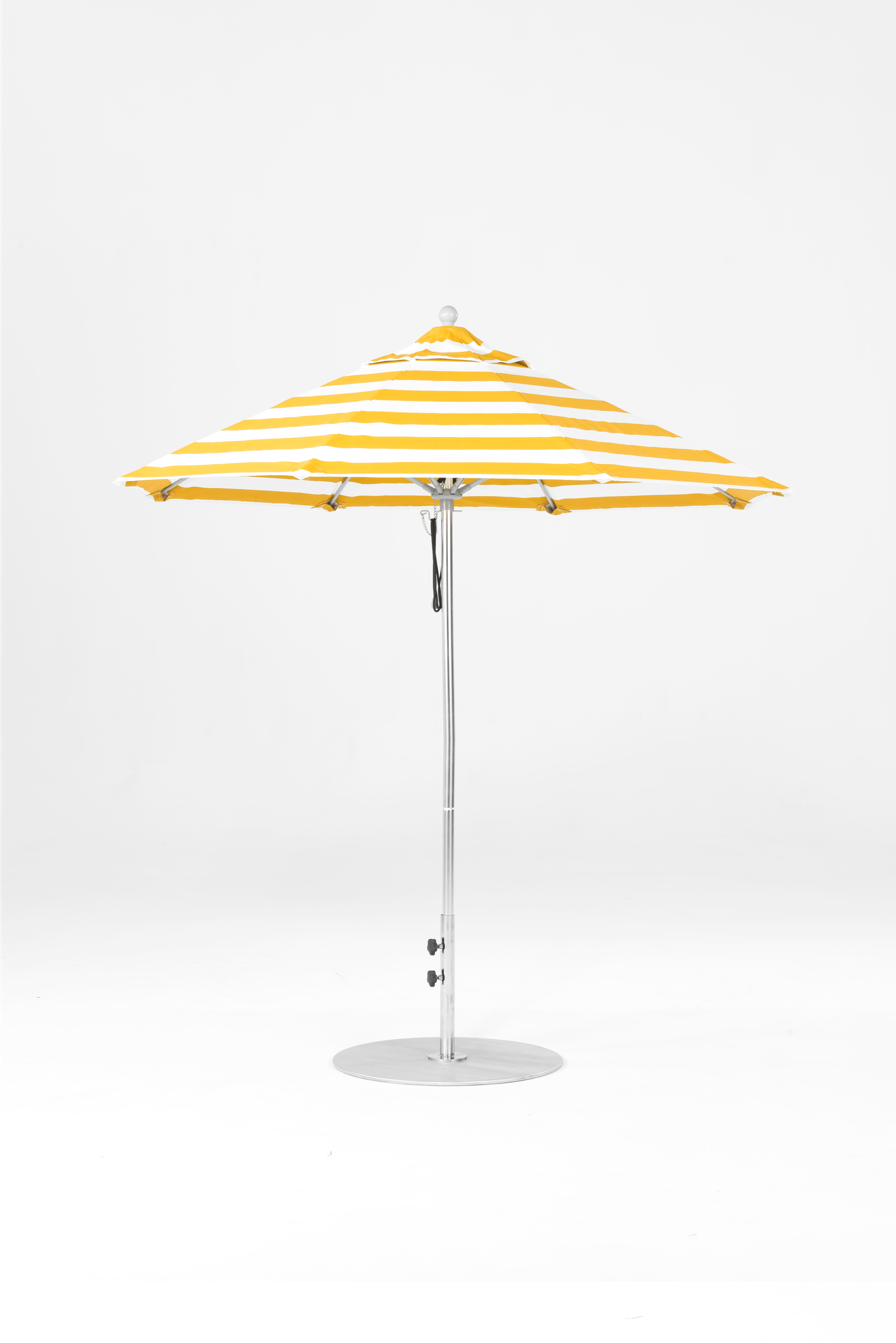 845FM-055 Yellow Stripe-Brushed Silver