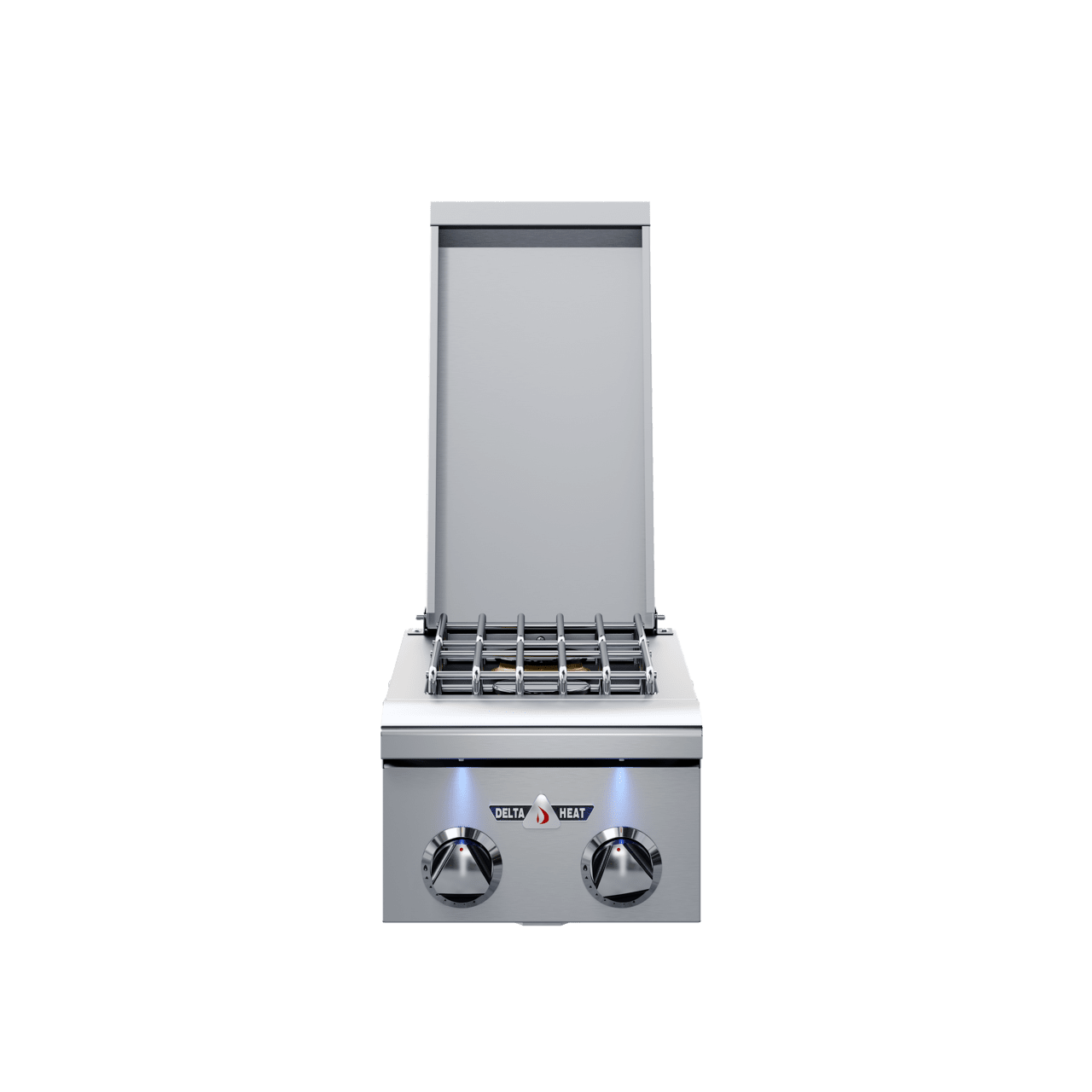 Delta Heat 12 Inch Double Side Burner Black Control Panel