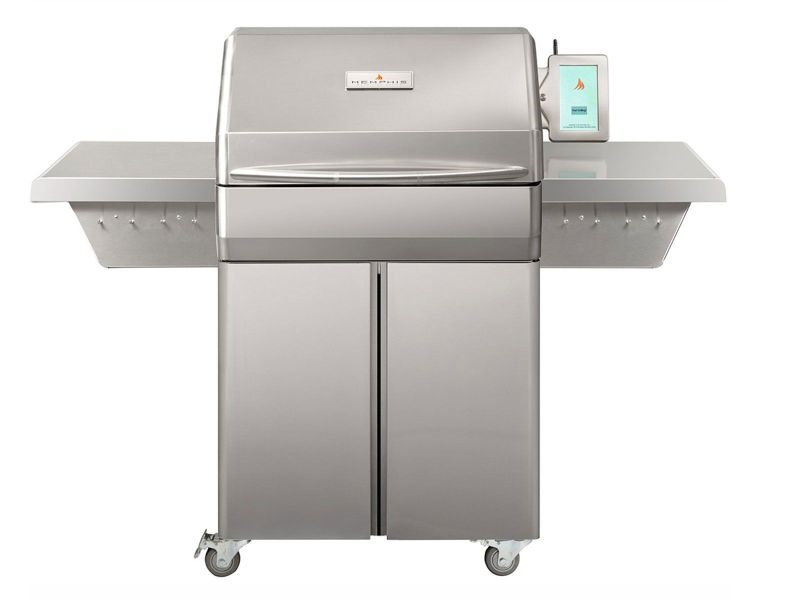 Durable 28 inch freestanding pellet grill with smart technology