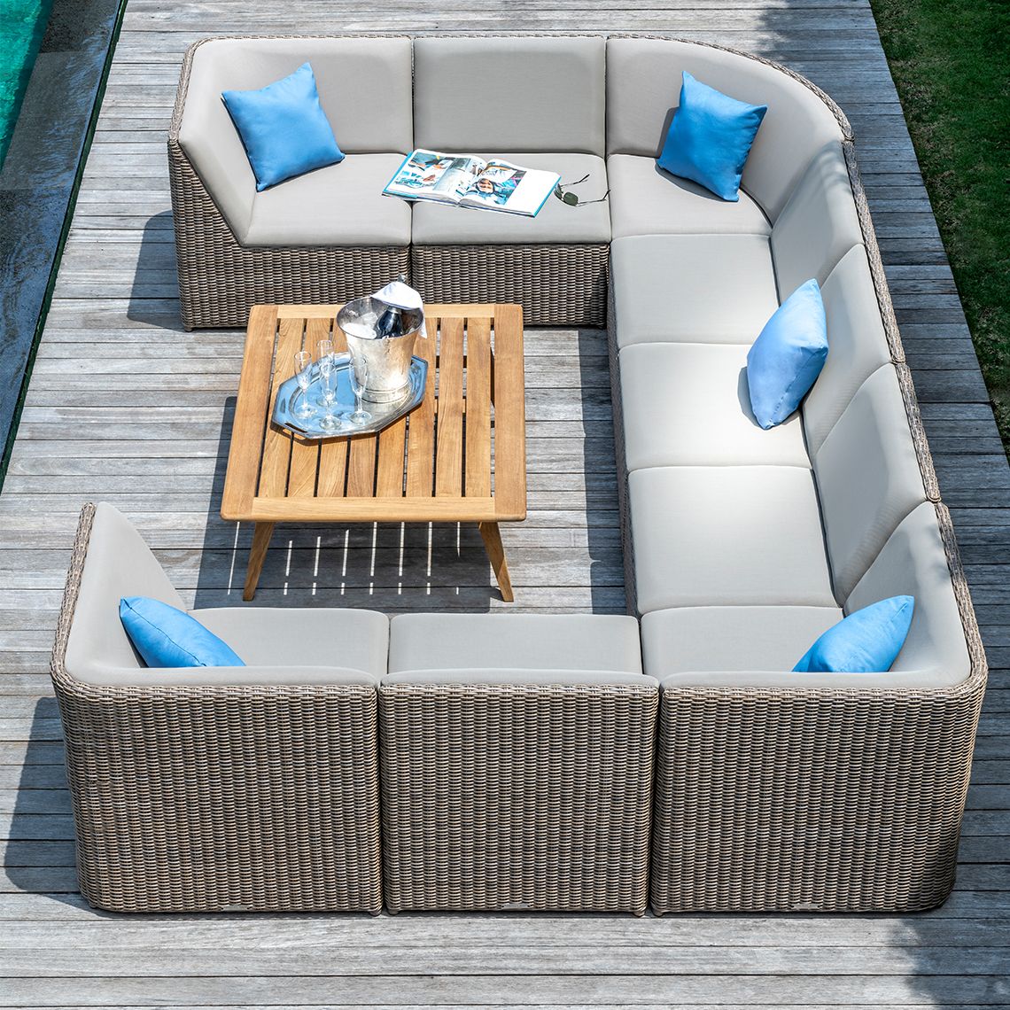 Kingsley Bate Milano Sectional Square Corner Chair