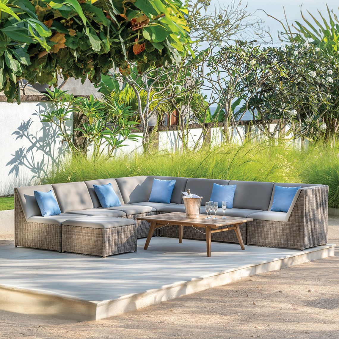 Kingsley Bate Milano Sectional Ottoman
