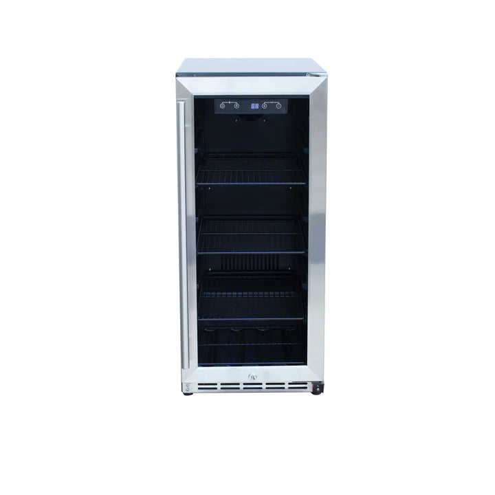 American Made Grills 15 Inch Outdoor Refrigerator with Solid Door