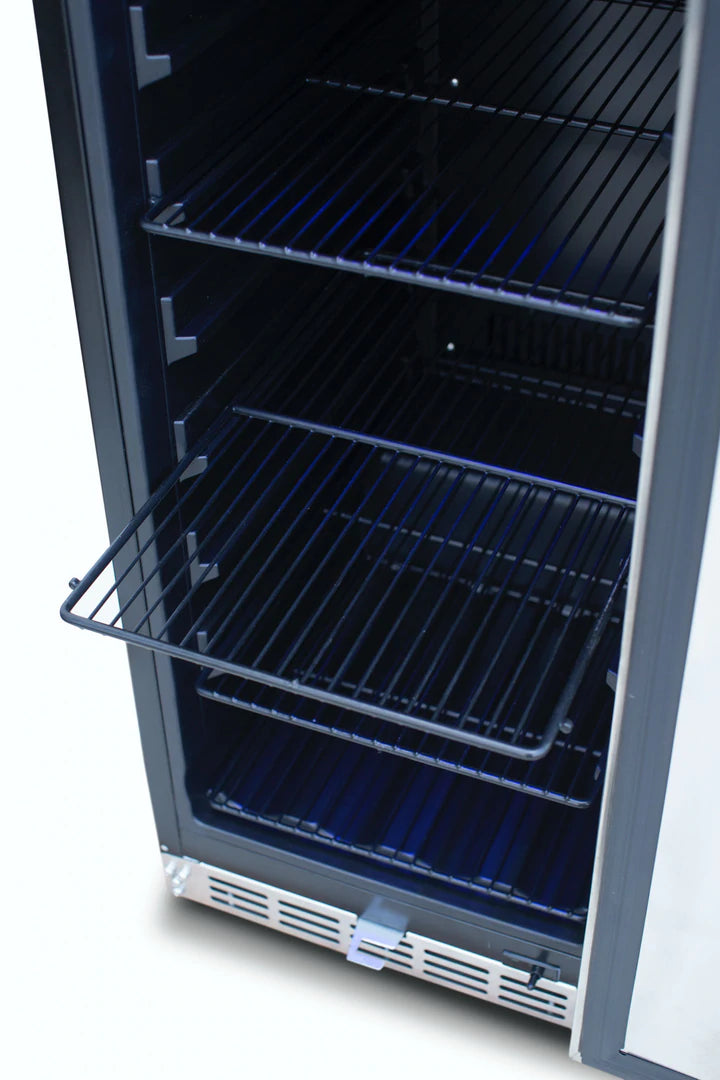American Made Grills 15 Inch Outdoor Refrigerator with Solid Door