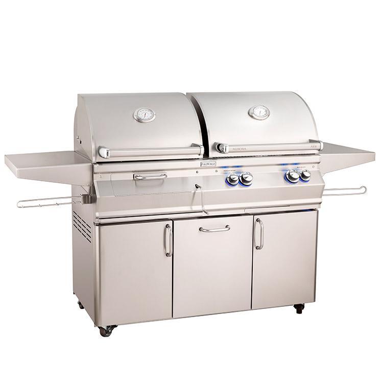 Fire Magic 46 Inch Aurora A830 Analog Combo Gas/Charcoal Freestanding Grill