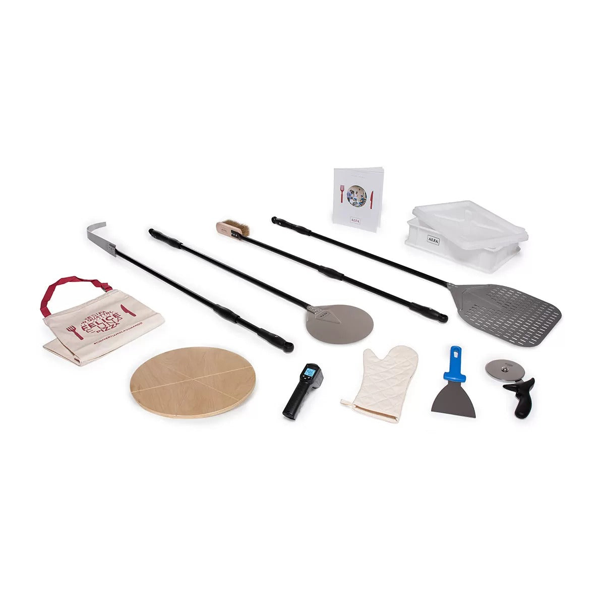 Alfa Pizza Making Kit – Pizzaiolo Tools for Home & Outdoor Ovens